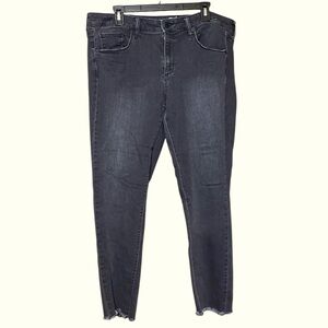 Black skinny jeans size 14